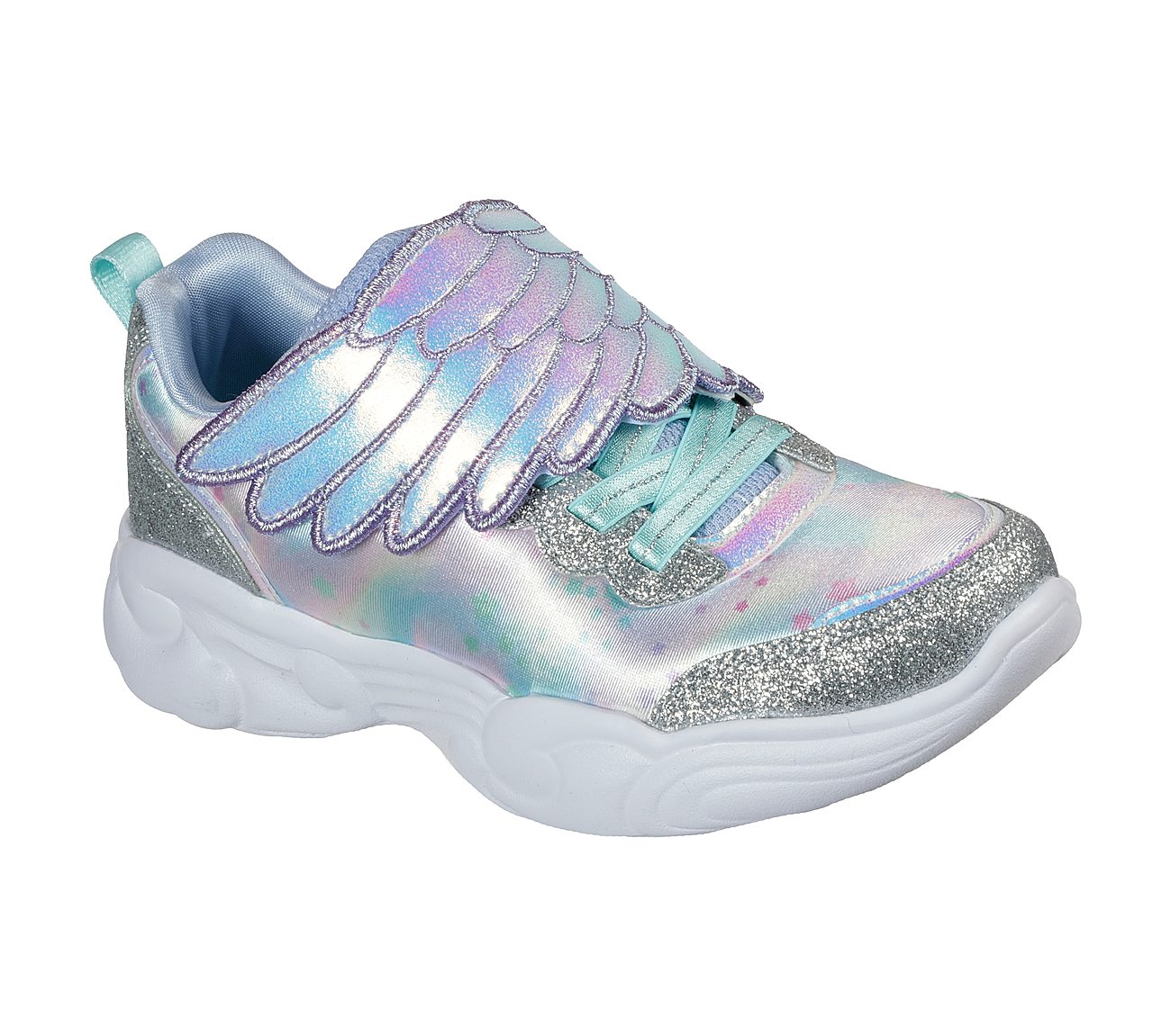 UNICORN STORM - WING DAZZLE, SILVER/MULTI Footwear Lateral View