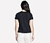 RHINESTONE TEE, BLACK Apparels Top View