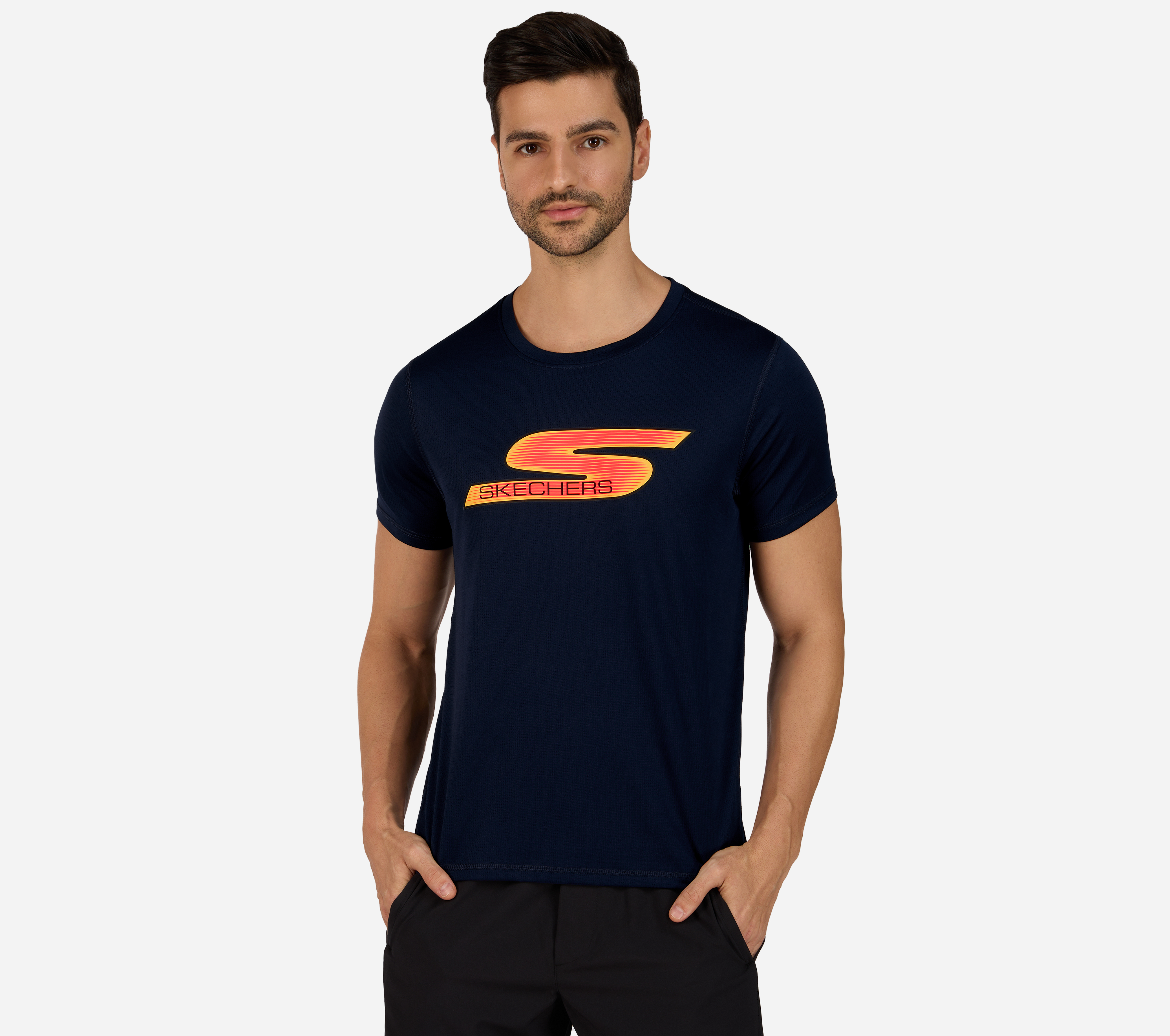 GORUN RAZOR S/S T-SHIRT, NNNAVY Apparels Lateral View