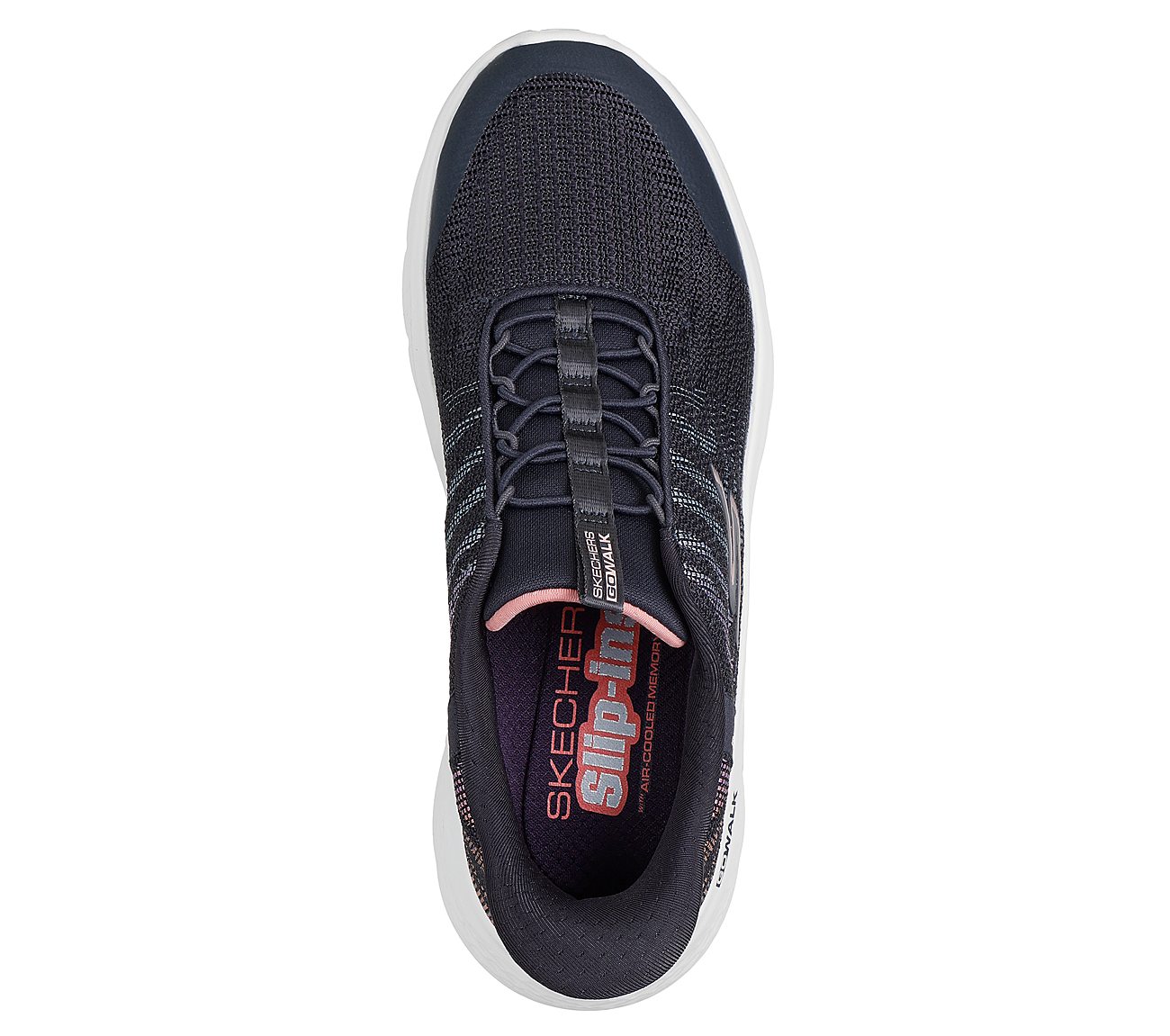 GO WALK FLEX - NOVA, BLACK/MULTI Footwear Top View