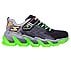 S LIGHTS-MEGA-SURGE, BLACK/LIME Footwear Right View