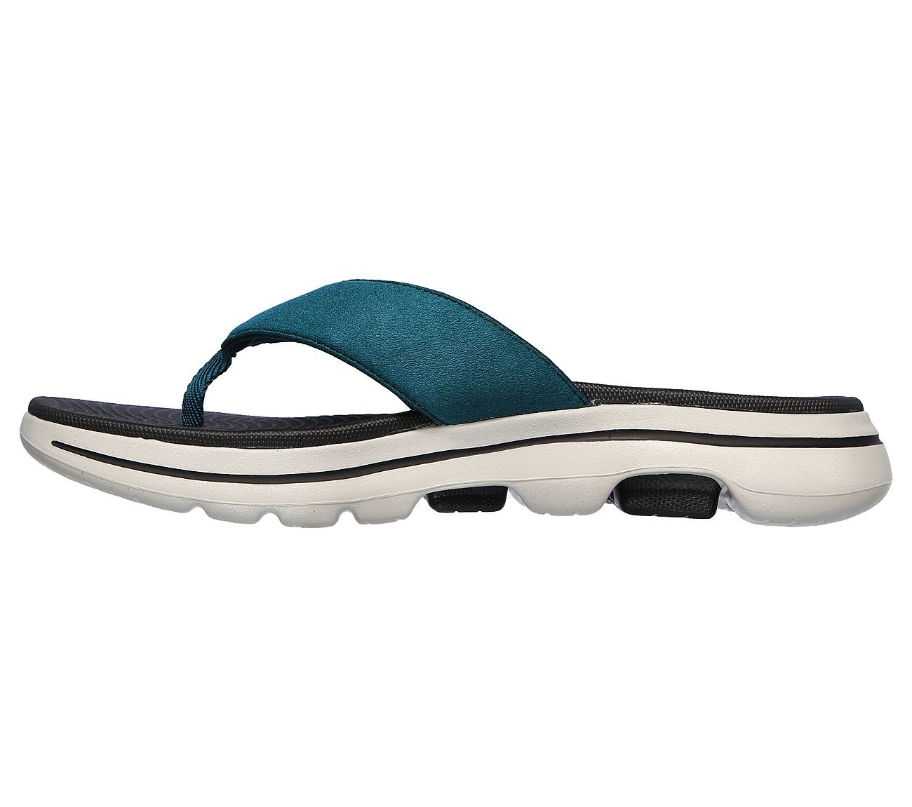 Skechers Teal/Black Go Walk 5 Varson Mens Slippers - Style ID: 229005 ...