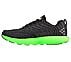 GO RUN 7+, BLACK/LIME Footwear Left View