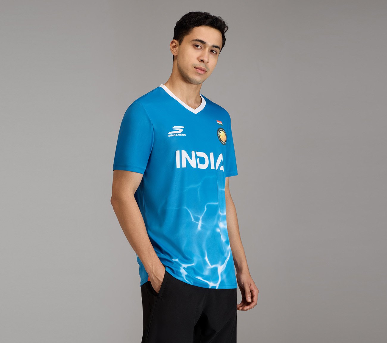 AIPA MENS REPLICA TRAINING JERSEY, WHITE/NEON PINK/LIME Apparel Bottom View