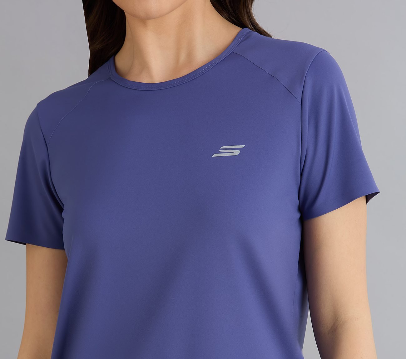 BONDED PERFORMANCE T-SHIRT, WHITE/PINK/PERIWINKLE Apparels Right View