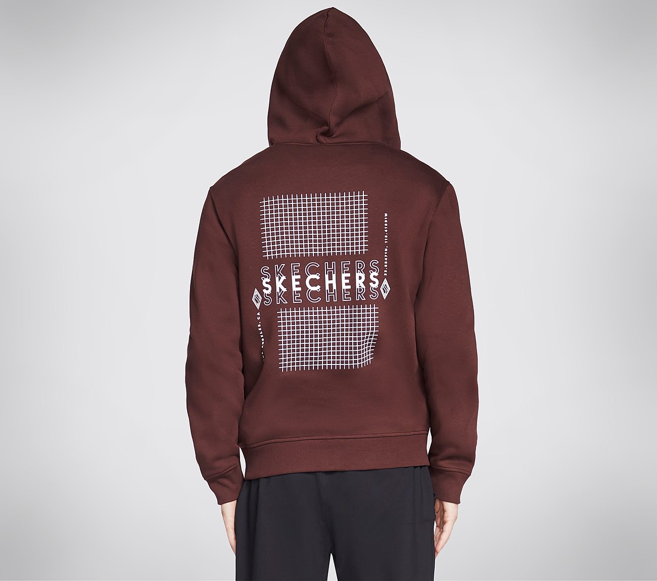 SKX TAKE OVER FZ HOODIE, BURGUNDY Apparels Top View