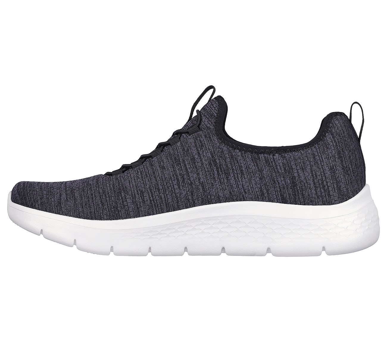 Skechers Black/White Go-Walk-Flex Men's Walking Shoes - Style ID ...