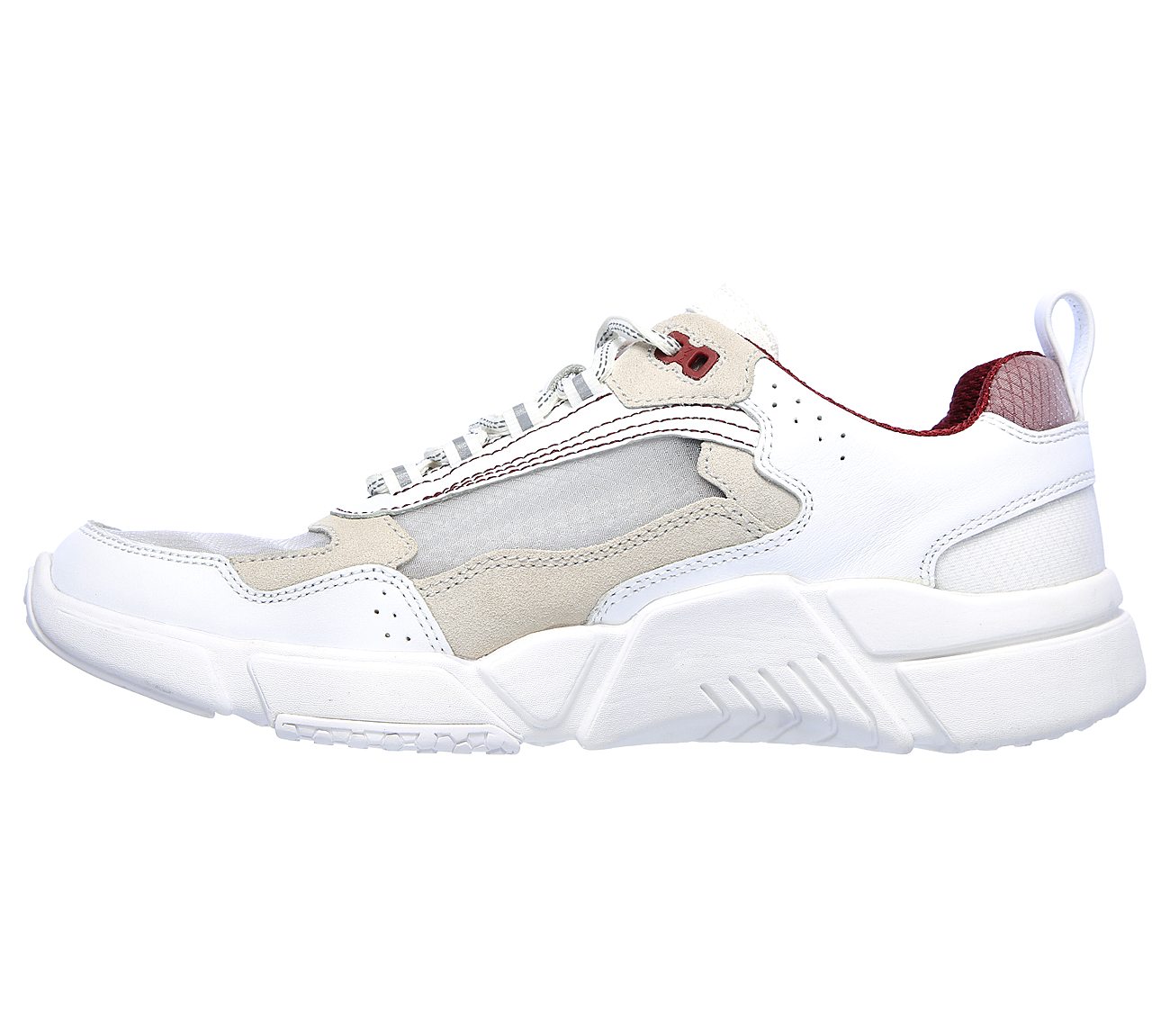 BLOCK - HAZE, WHITE/RED Footwear Left View