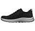 GO WALK 6 - MODERNIZED, BLACK/GREY Footwear Left View