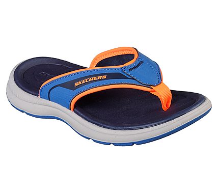 SUN SPURT- BEACH SEASON, BLUE/NAVY Footwear Lateral View