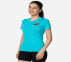 ELITE TECH TEE, LIGHT BLUE/TURQUOISE Apparels Top View