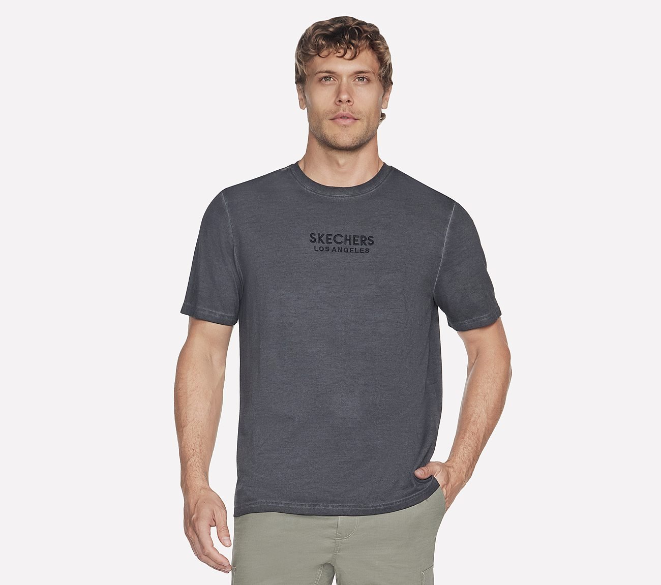DIAMOND WASH LOGO T-SHIRTA, BBBBLACK Apparel Lateral View