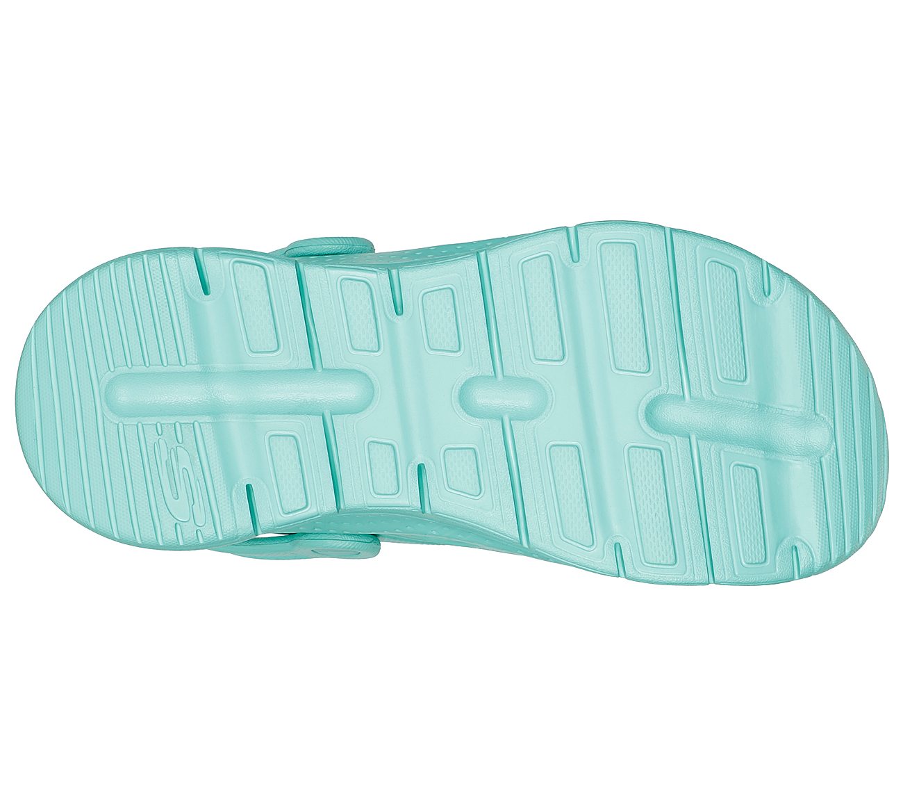 ARCH FIT FOAMIES-WOOF FEELS, TURQUOISE Footwear Bottom View