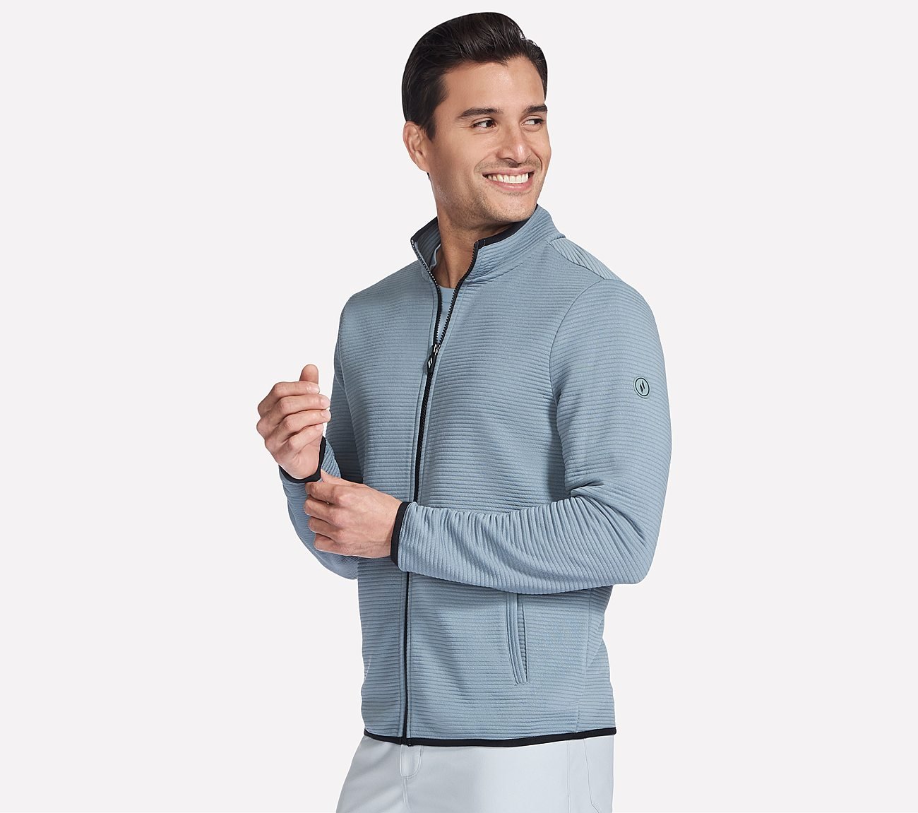 THE HOODLESS HOODIE OTTOMAN, BLUE/PURPLE Apparels Bottom View