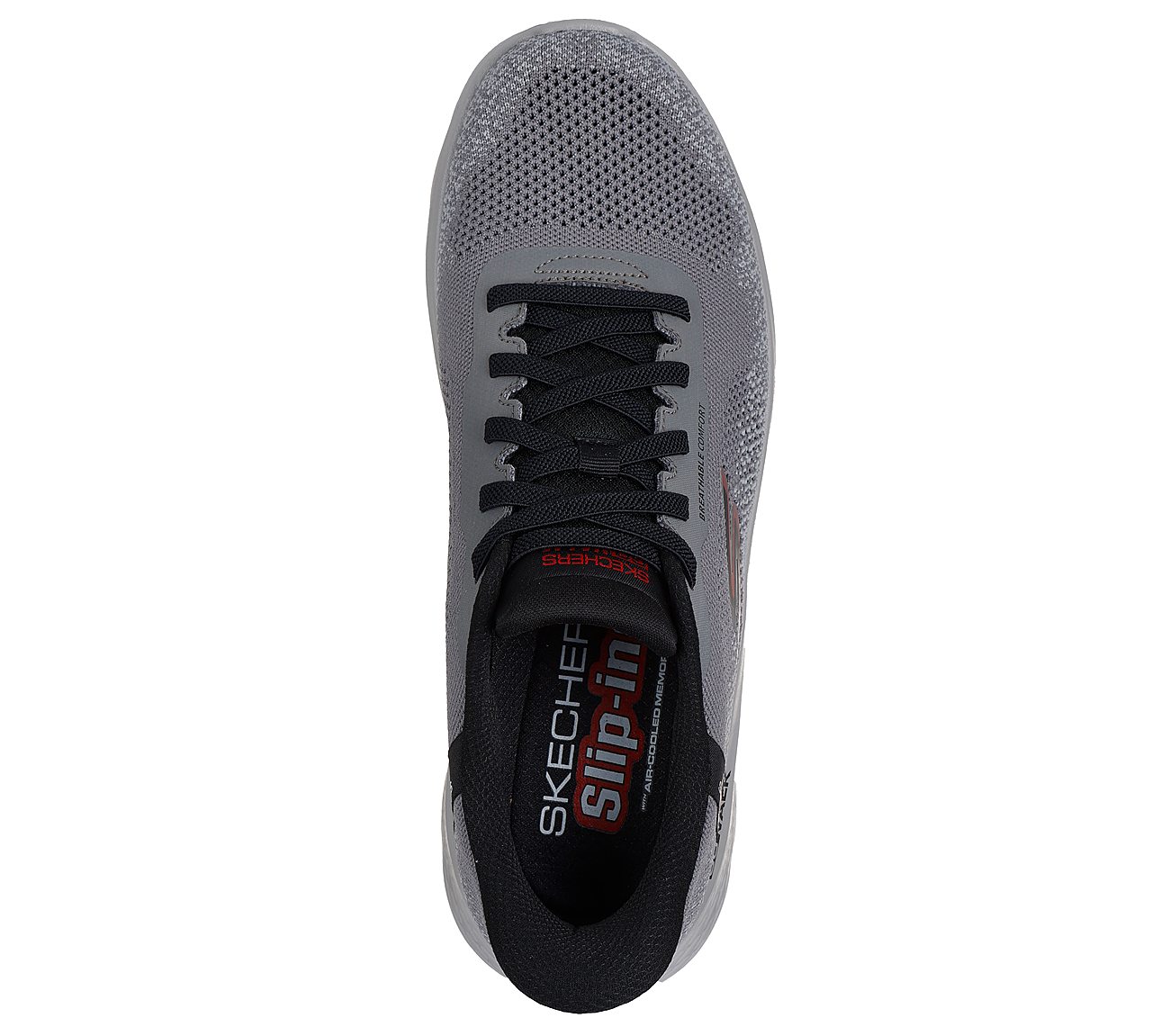 GO WALK FLEX - PALOMO, CHARCOAL Footwear Top View