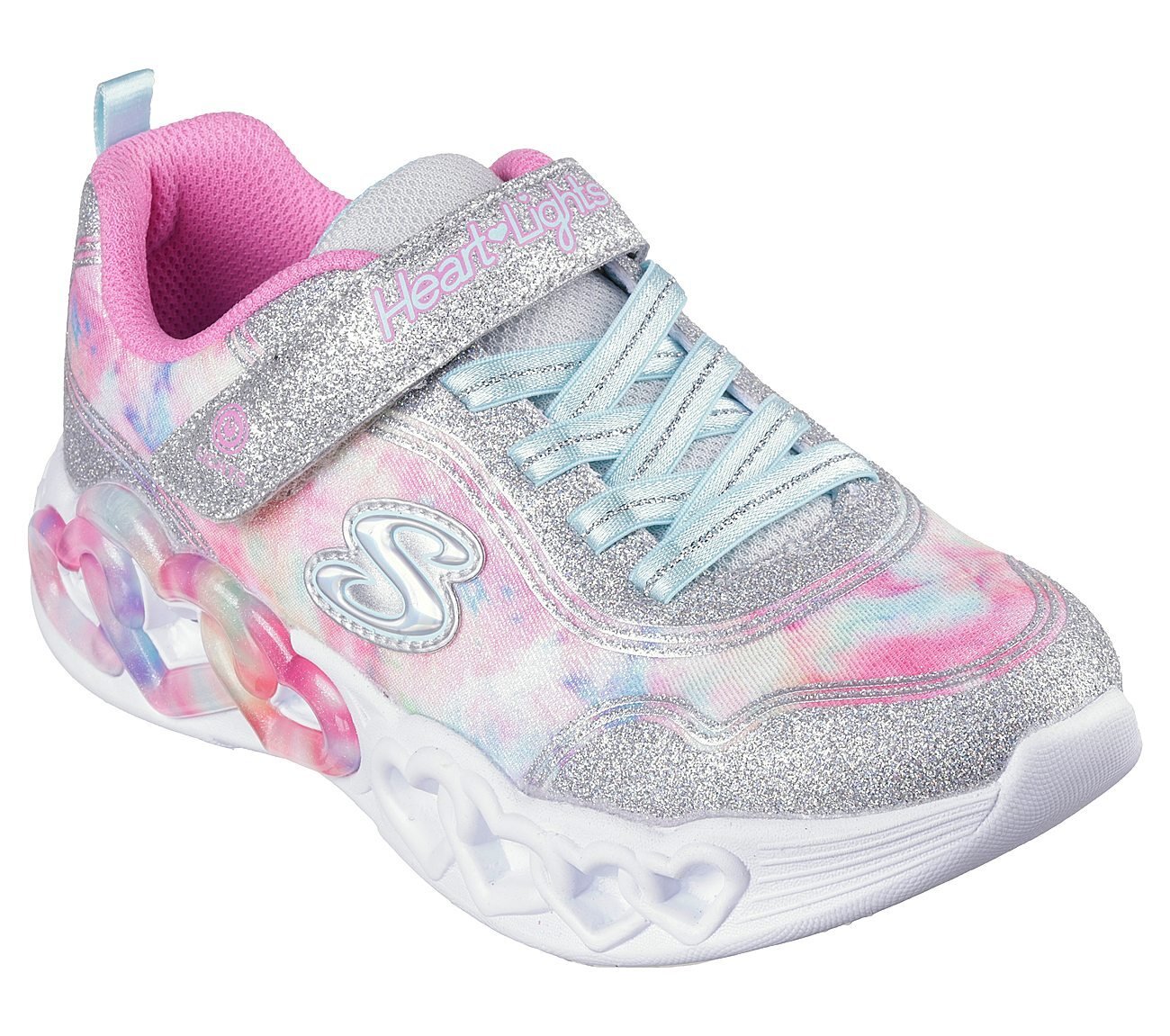 INFINITE HEART LIGHTS - COLOR, SILVER/MULTI Footwear Right View