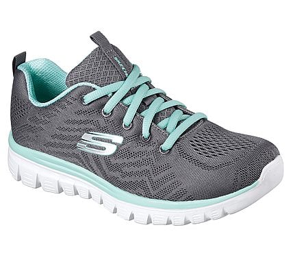 GRACEFUL-GET CONNECTED, CHARCOAL/GREEN Footwear Lateral View