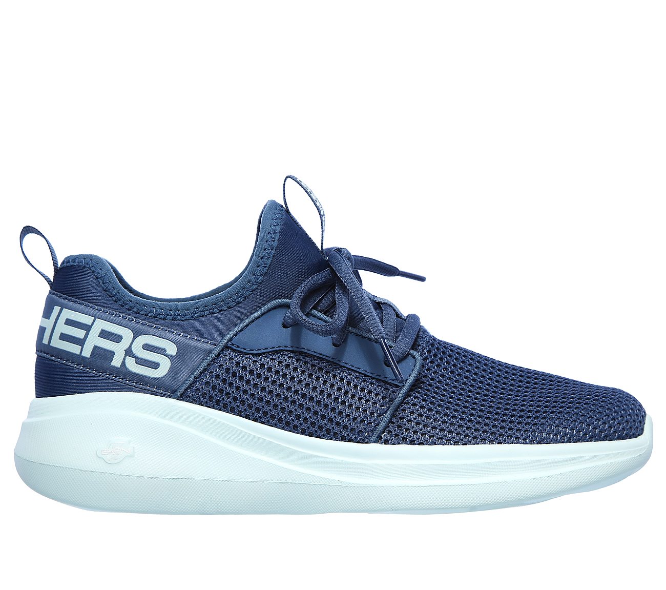 GO RUN FAST - QUICK STEP, BLUE/TURQUOISE Footwear Lateral View