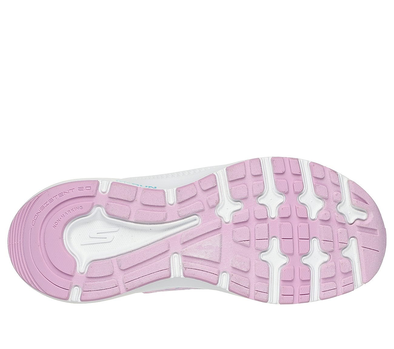 GO RUN CONSISTENT 2.0 - RUNNI, PINK/BLUE Footwear Bottom View
