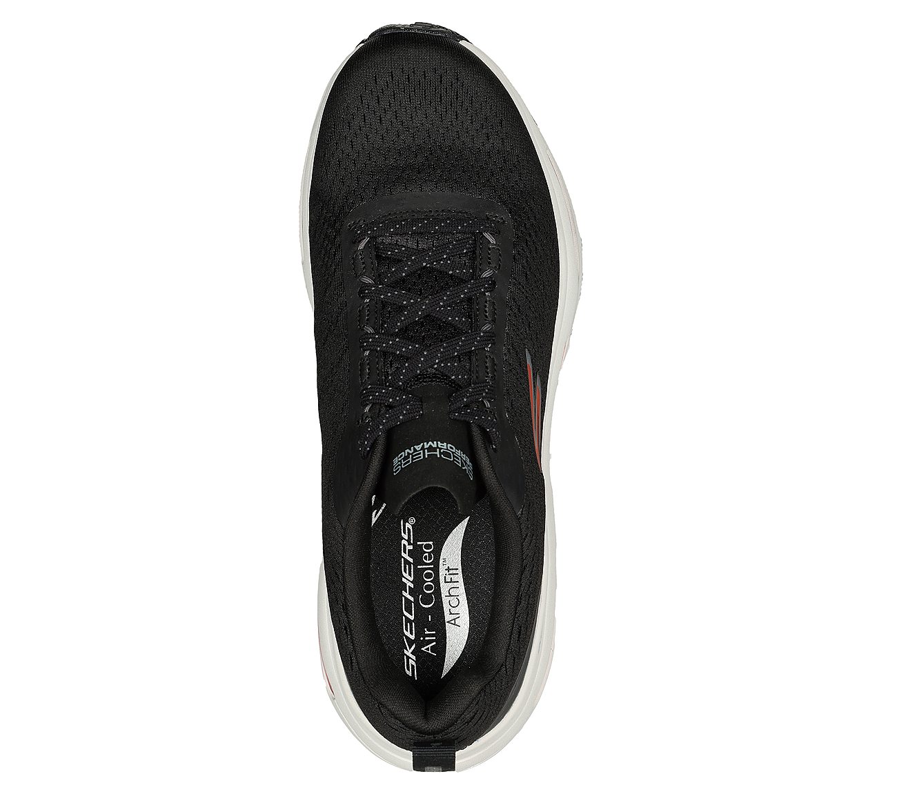 MAX CUSHIONING ARCH FIT AIR, BLACK/MULTI Footwear Top View