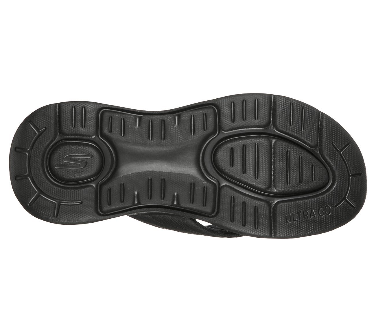 GO WALK ARCH FIT SANDAL, BBLACK Footwear Bottom View