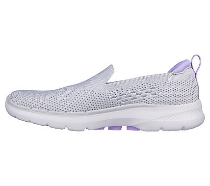 Skechers Grey/Lavender Go Walk 6 Valerie Womens Slip On Shoes - Style ...