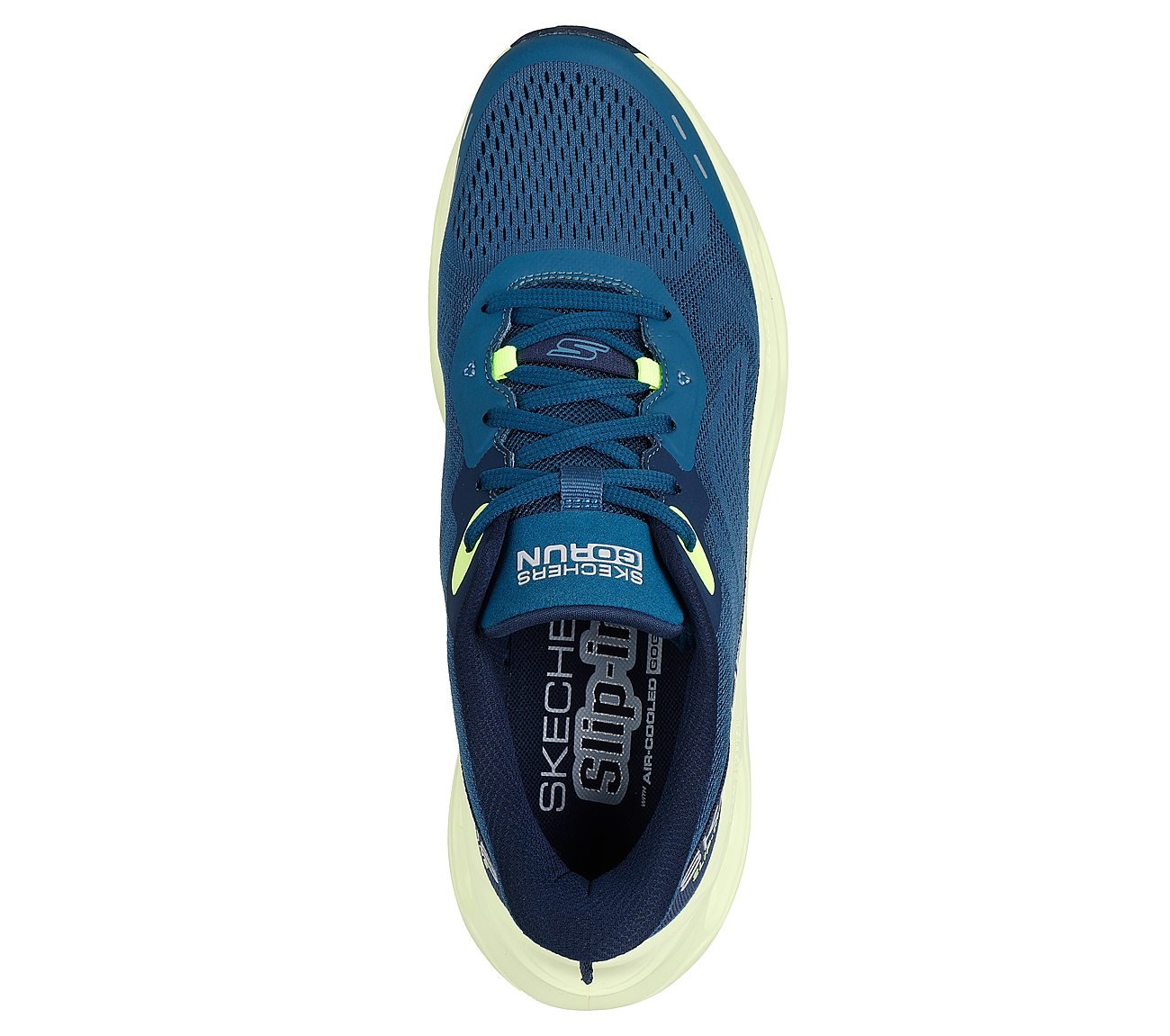 MAX CUSHIONING GLIDE-STEP - A, AQUA Footwear Top View