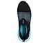 GO WALK MAX WALKER - SALLY, BLACK/AQUA Footwear Top View