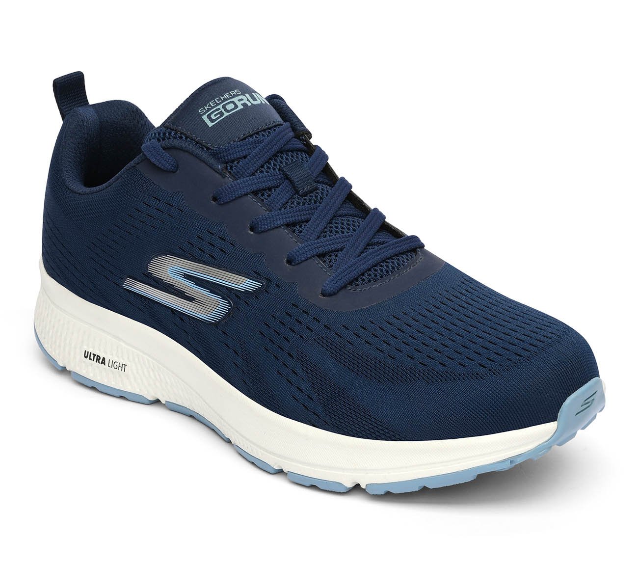 GO RUN CONSISTENT, NAVY/BLUE Footwear Right View