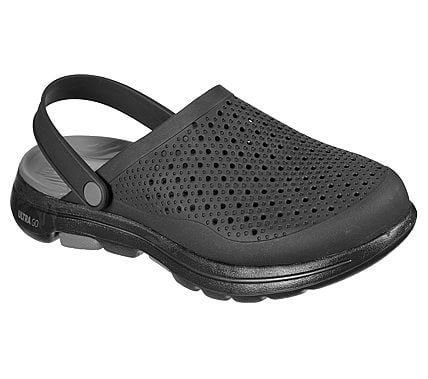 GO WALK 5-ASTONISHED, BLACK/CHARCOAL Footwear Lateral View