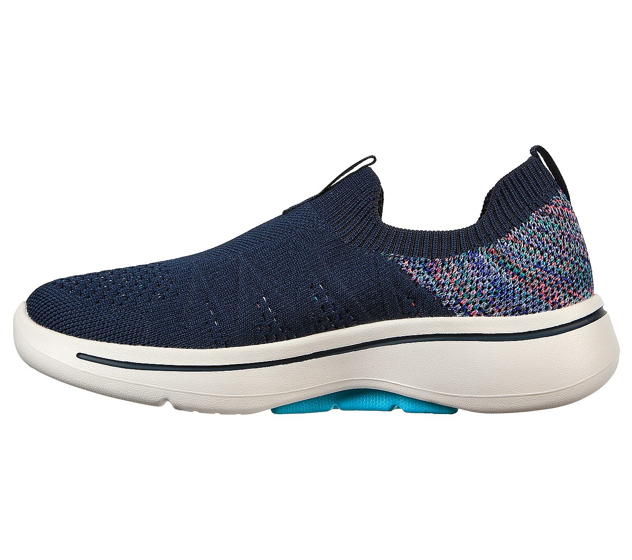 GO WALK ARCH FIT - FUN TIMES, NAVY/MULTI Footwear Left View