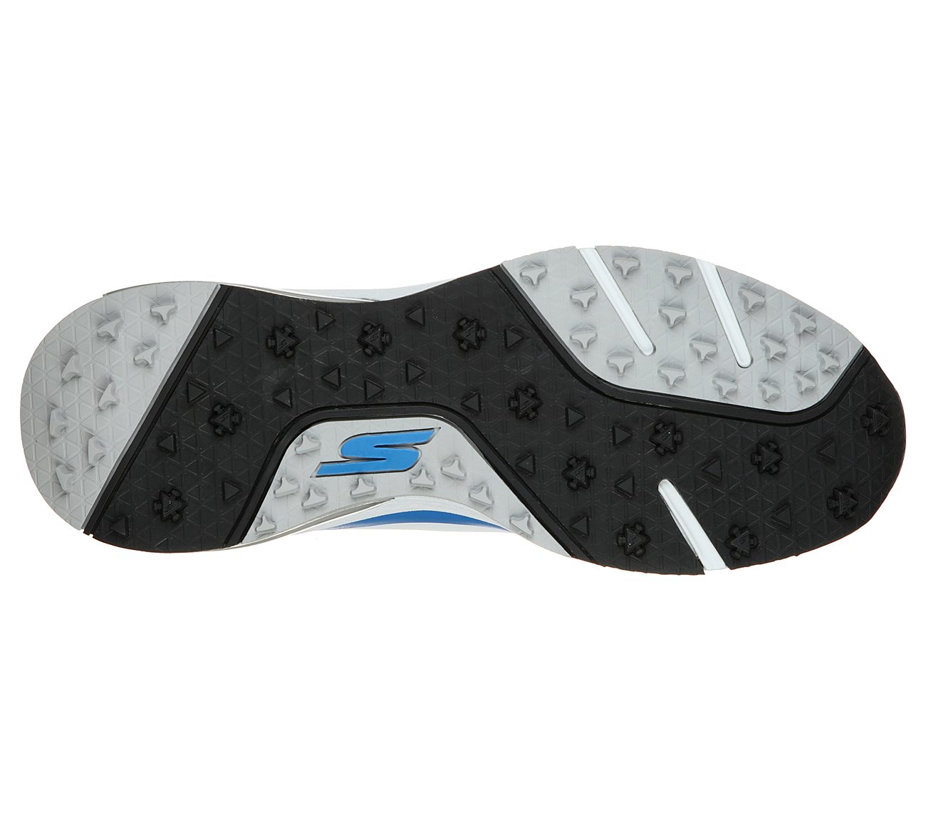 GO GOLF SKECH-AIR - DOS, WHITE/BLUE Footwear Bottom View