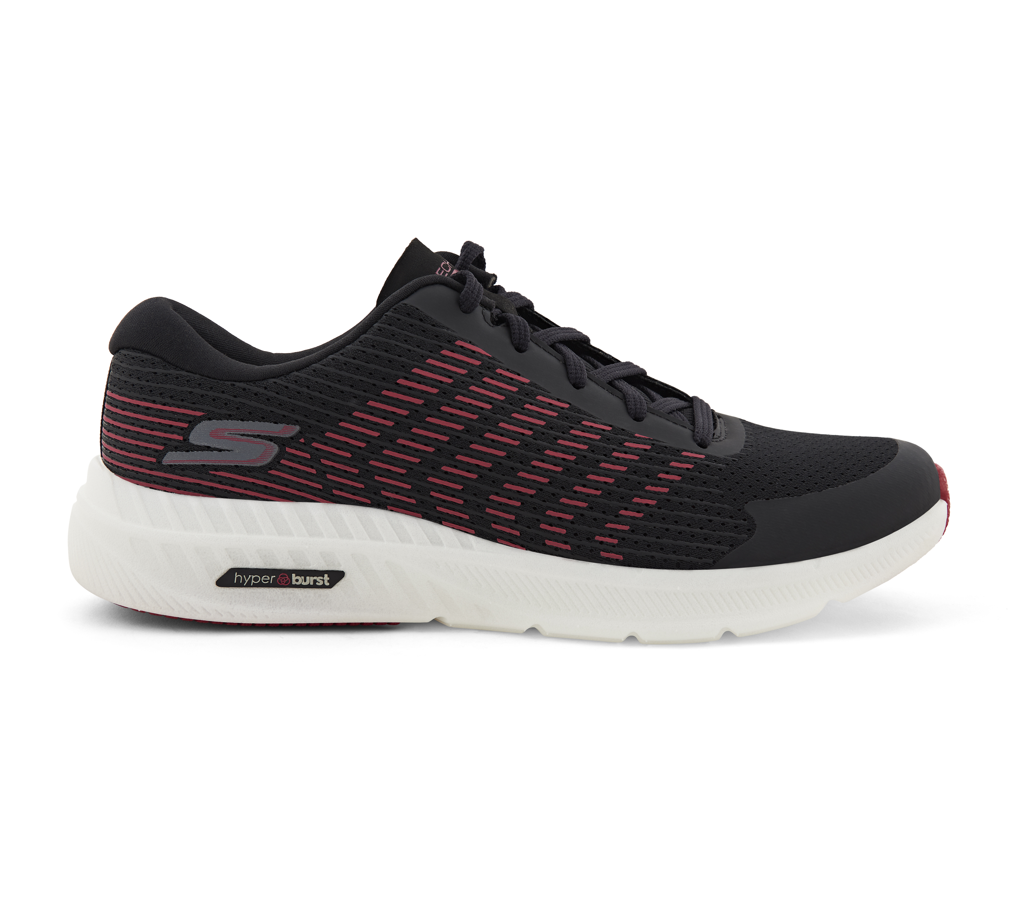 GO RUN HYPER BURST - HAPTIC R, BLACK/RED Footwear Right View