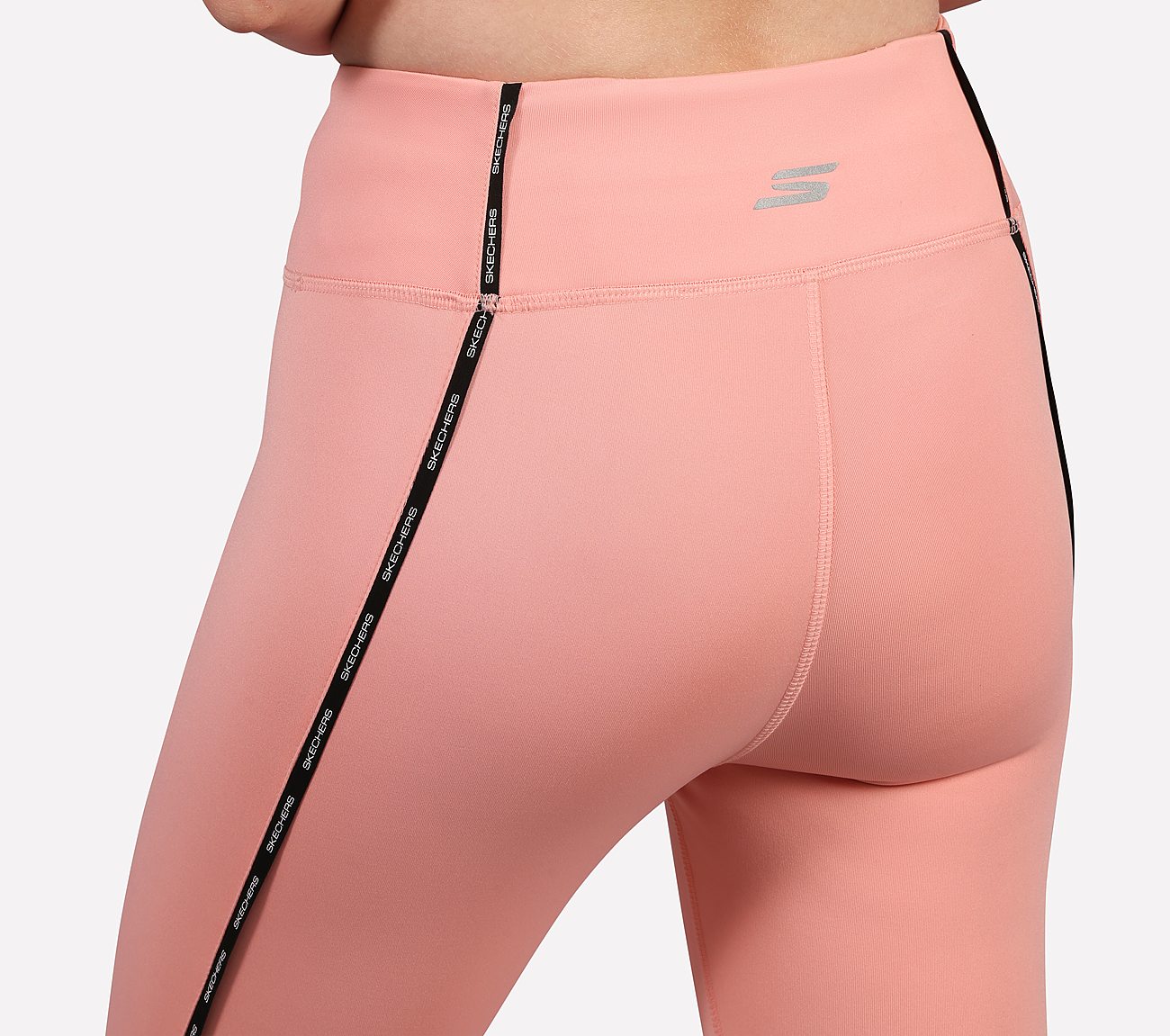 BRANDED TAPE APPLIQUE LEGGING, PURPLE/YELL