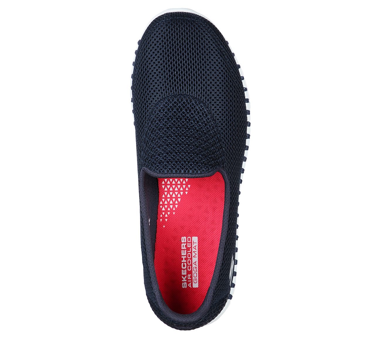 GO WALK SMART, NAVY/WHITE Footwear Top View