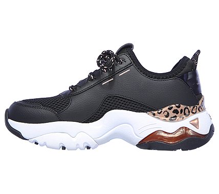 D'LITES 3.0 AIR - QUEEN LEOPA, BLACK/ROSE GOLD Footwear Left View