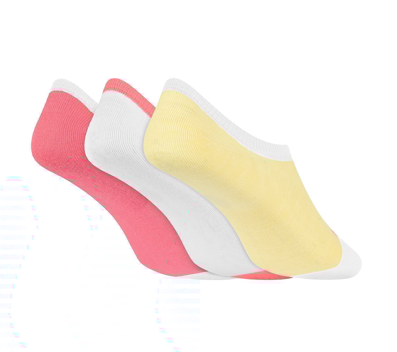 3PK WOMENS PLAIN NON TERRY LI, YELLOW/PINK