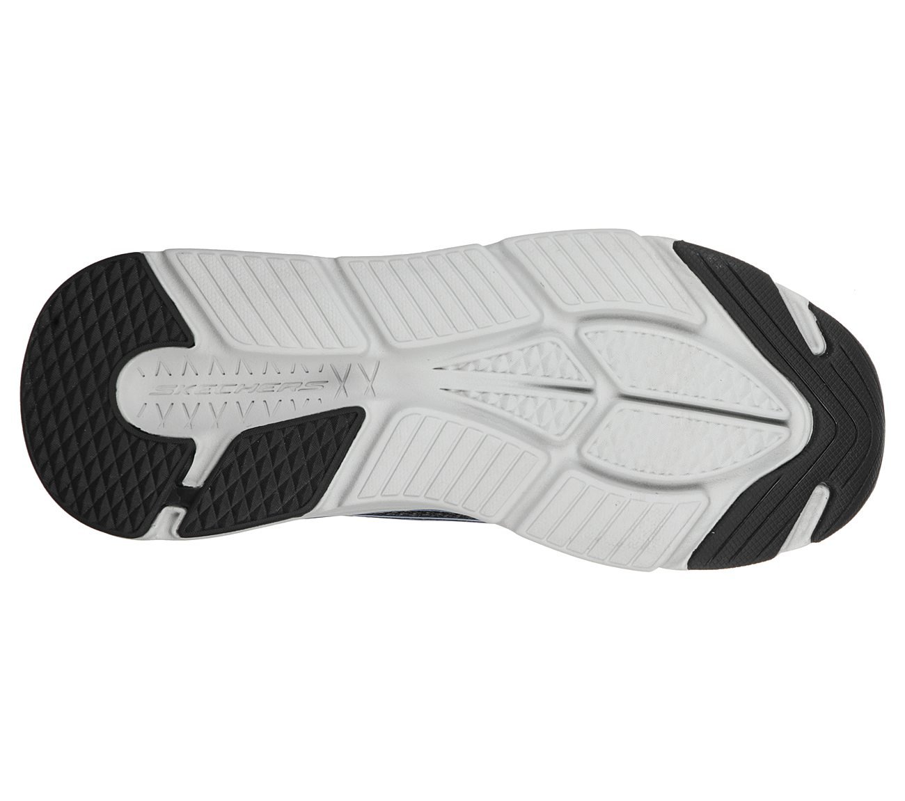 MAX CUSHIONING ELITE, BLACK/BLUE Footwear Bottom View
