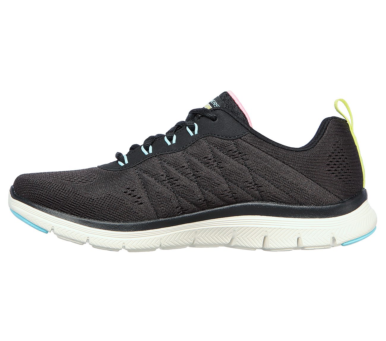 FLEX APPEAL 4.0-WALK WONDERFU, BLACK/MULTI Footwear Left View