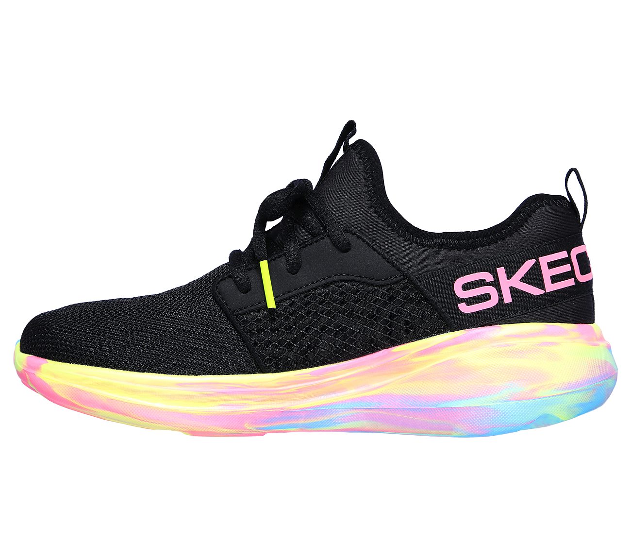 GO RUN FAST - MONTAGE, BLACK/MULTI Footwear Left View
