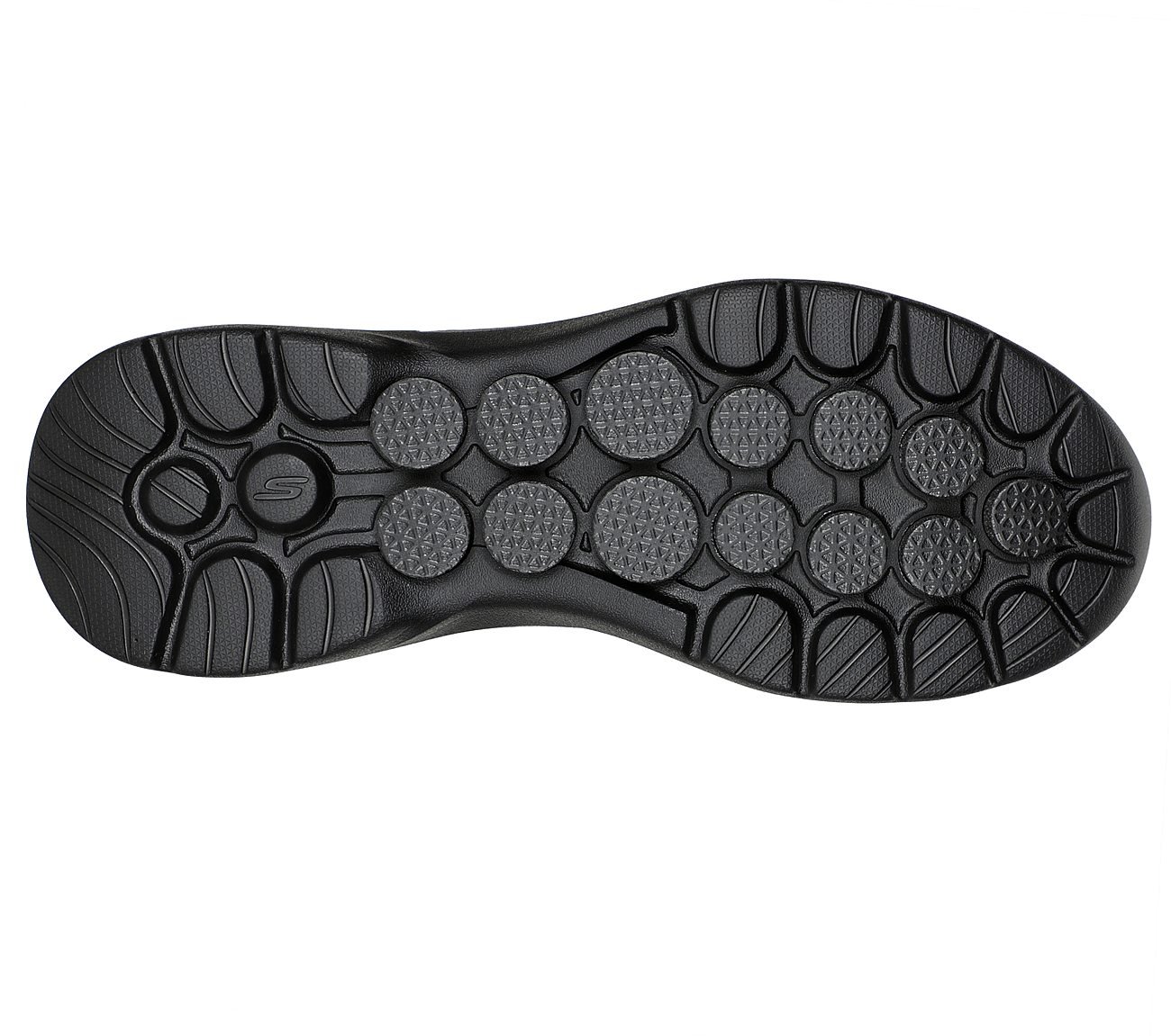 GO WALK 6 - TRAVERSE, BBLACK Footwear Bottom View