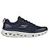 GO RUN GLIDE-STEP FLEX, NAVY/LIME Footwear Lateral View