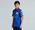 MUMBAI INDIANS IPL KID'S FAN JERSEY 2026, ROYAL/NAVY/LIME Apparel Top View