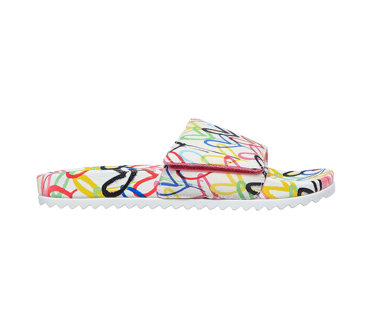 POP UPS 2-LOVE & SUMMER, WHITE/MULTI Footwear Right View