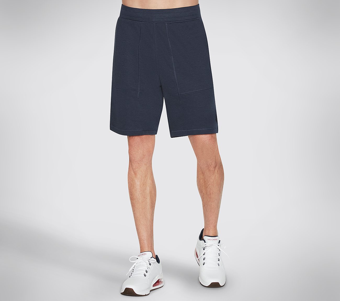 GOKNIT PIQUE 9IN SHORT, NNNAVY Apparel Lateral View