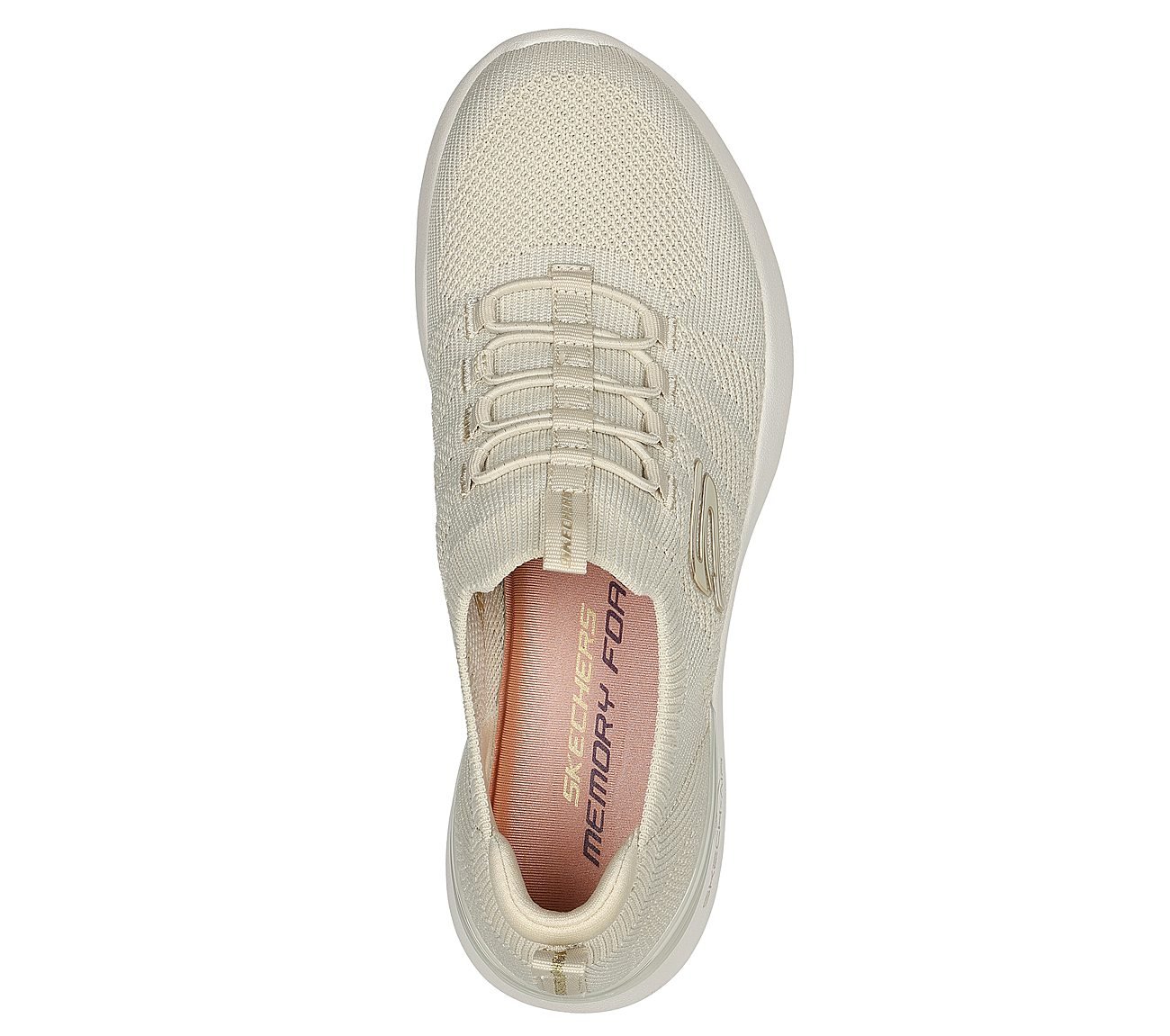 SKECH-AIR DYNAMIGHT-PERFECT S, NATURAL Footwear Top View