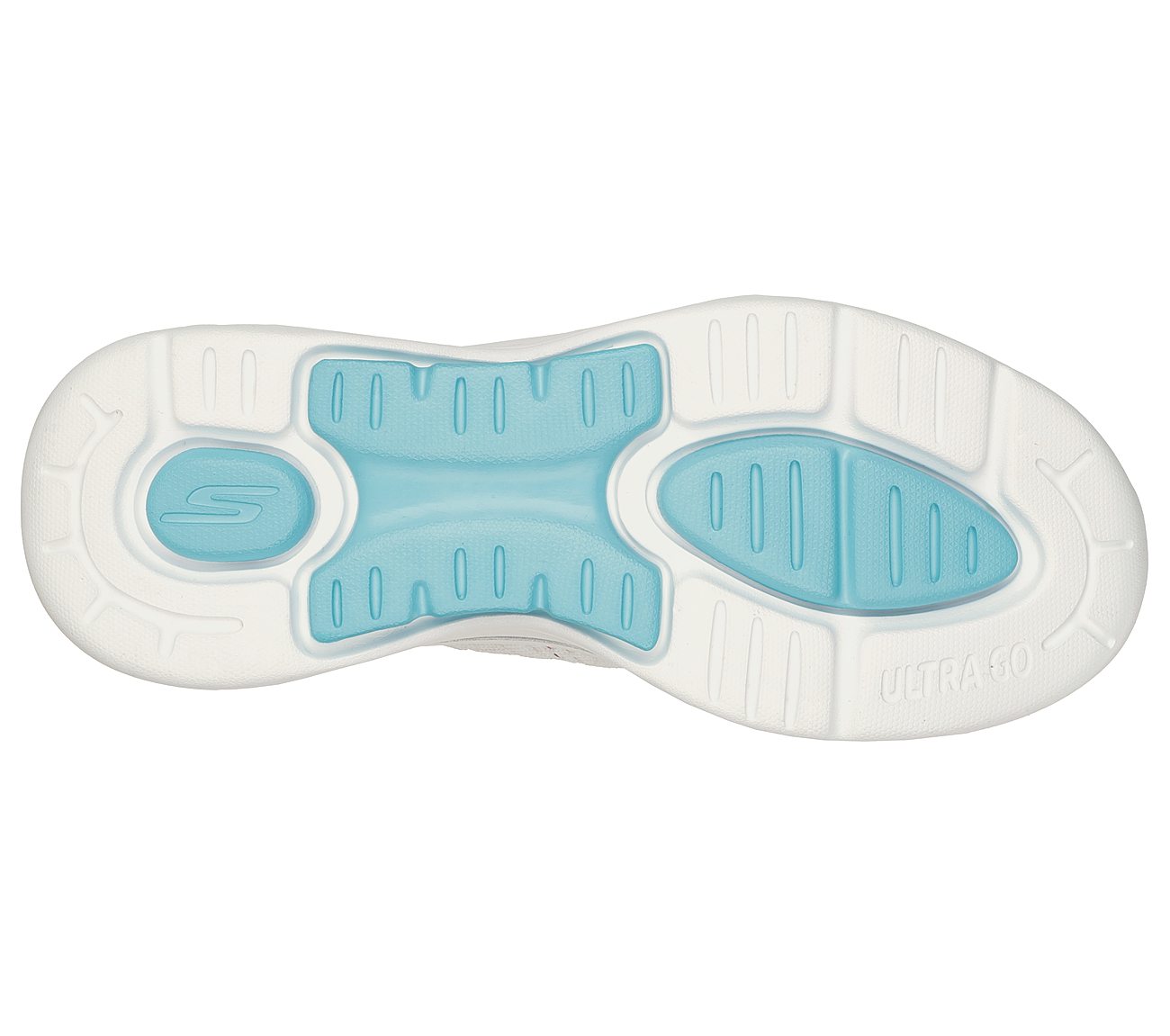 GO WALK ARCH FIT - FUN TIMES, WHITE/MULTI Footwear Bottom View