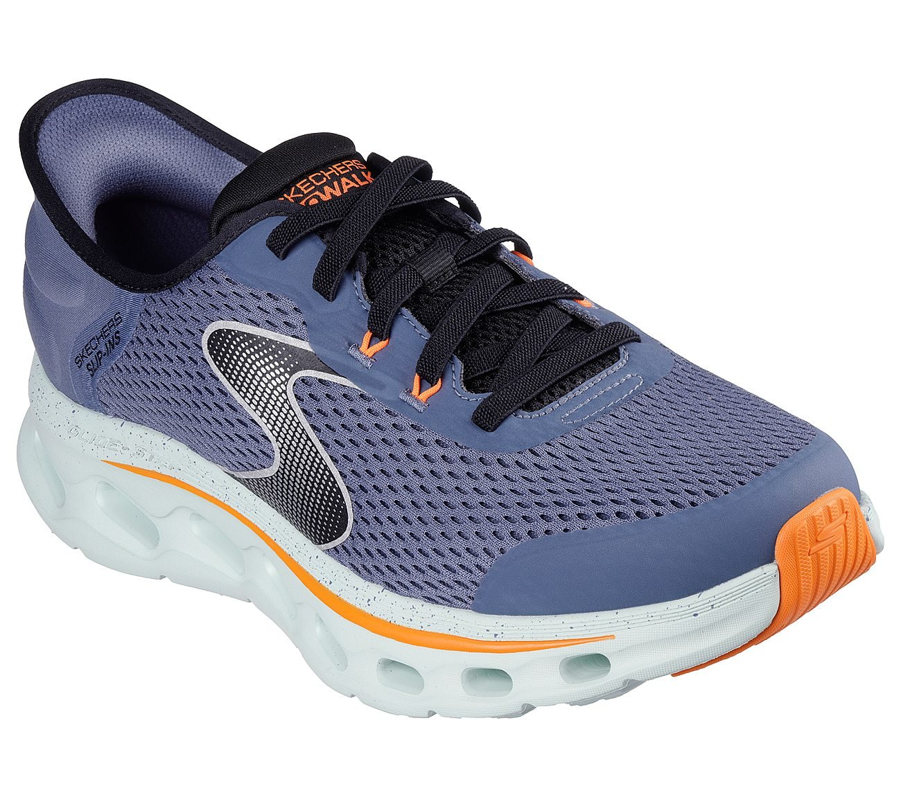 GO WALK GLIDE-STEP 2.0 - ZAND, NAVY/ORANGE Footwear Right View
