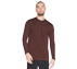 L/S SEAMLESS TEE, BURGUNDY/BROWN Apparels Lateral View