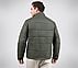 PUFFER FZ JACKET, CHOCOLATE/GREEN